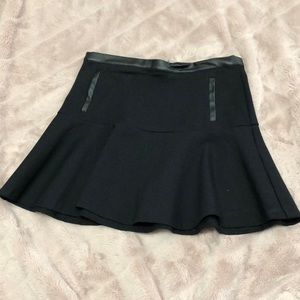 Black mini skirt